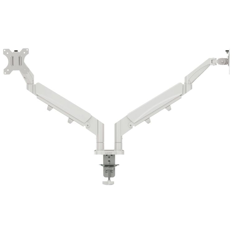 Leitz Ergo Space Saving Dual Monitor Arm Light Grey Leitz Ergo Space Saving Dual Monitor Arm Light Grey